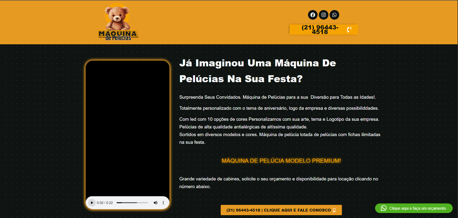 Hero do site Máquina de Pelúcias RJ