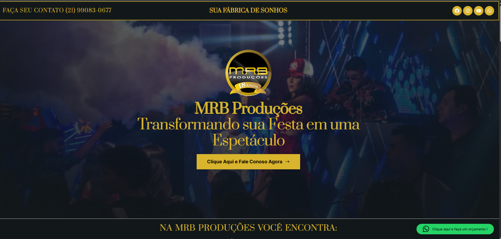 Hero do site MRB Produções
