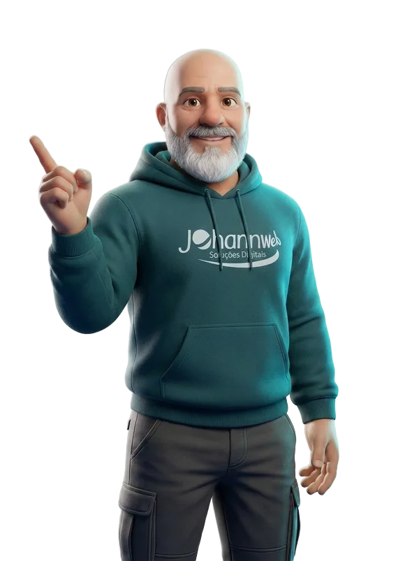 Avatar da JohannWeb apontando para a frase sobre sites bonitos que o Google não encontra